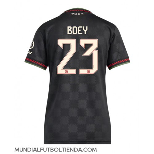 Camiseta Bayern Munich Sacha Boey #23 Tercera Equipación Replica 2025-26 para mujer mangas cortas